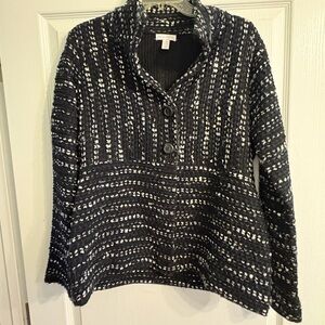 Chico's Black and White Knit Sweater
